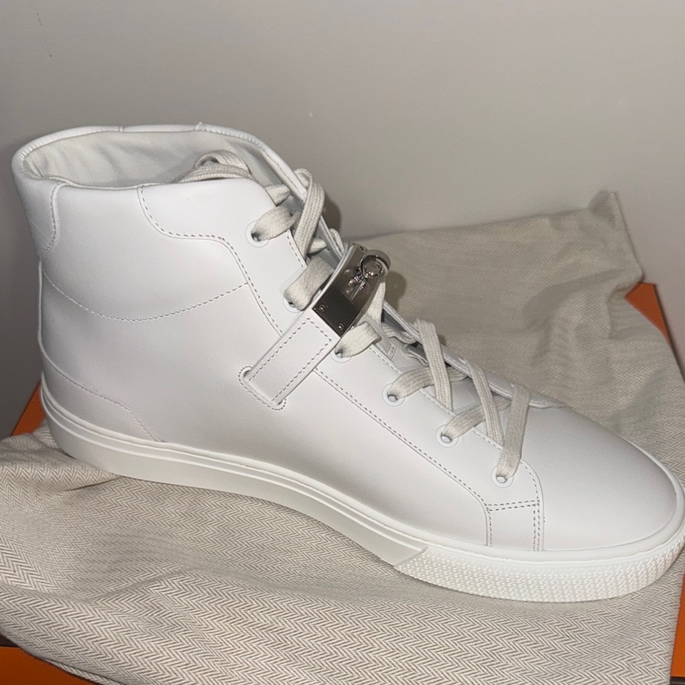 Hermès White High-Top Men's Sneakers